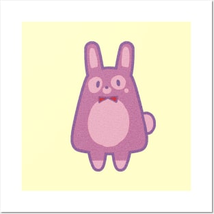 Purple Bunny [Big][Purple&Yellow] Posters and Art